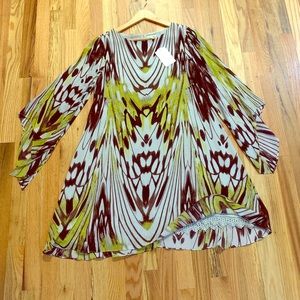 Anthropologie flowy dress. NWT.Great Fall colors!